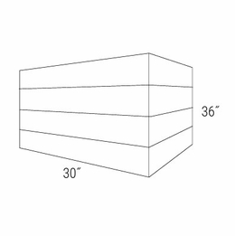 Essex Driftwood BXB3036: BX Beaded Hood: RTA Kitchen Cabinets