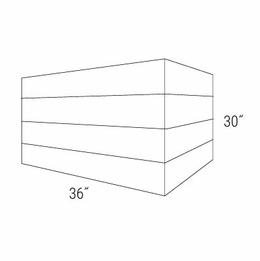 Essex Driftwood BXB3630: BX Beaded Hood: RTA Kitchen Cabinets