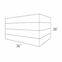 Essex Driftwood BXB3636: BX Beaded Hood: RTA Kitchen Cabinets