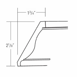 Essex Driftwood CM8-T: Taditional Crown Molding: RTA Kitchen Cabinets