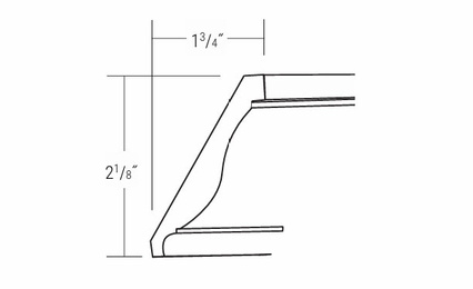 Essex Driftwood CM8-T: Taditional Crown Molding: RTA Kitchen Cabinets