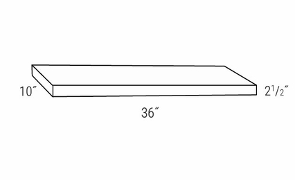 Essex Driftwood FS36: Floating Shelf: RTA Kitchen Cabinets