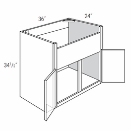 Essex Driftwood FSB36: Farm Sink Base Cabinet: RTA Kitchen Cabinets