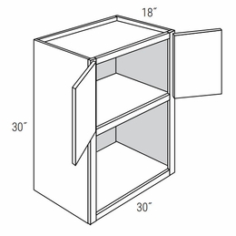Essex Driftwood MW3030B: Wall Microwave Cabinet: RTA Kitchen Cabinets