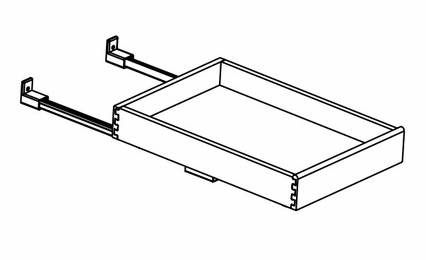 Essex Driftwood SCRT15: Soft-Close Roll-Out Tray: RTA Kitchen Cabinets