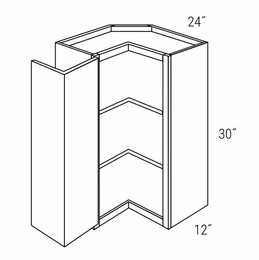 Essex Driftwood SCW2430: Wall Square Corner Cabinet: RTA Kitchen Cabinets