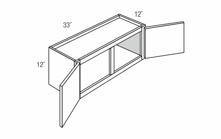 Essex Driftwood W3312: Wall Bridge Cabinet: RTA Kitchen Cabinets