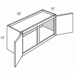 Essex Driftwood W3315: Wall Bridge Cabinet: RTA Kitchen Cabinets