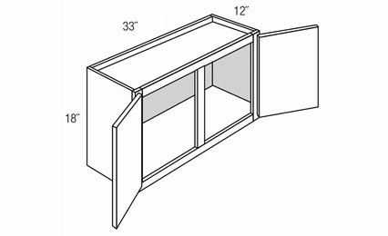 Essex Driftwood W3318: Wall Bridge Cabinet: RTA Kitchen Cabinets