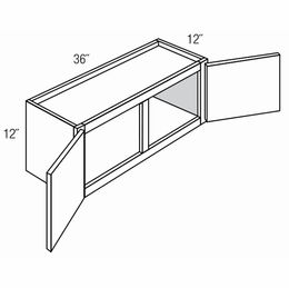 Essex Driftwood W3612: Wall Bridge Cabinet: RTA Kitchen Cabinets