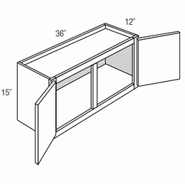 Essex Driftwood W3615: Wall Bridge Cabinet: RTA Kitchen Cabinets