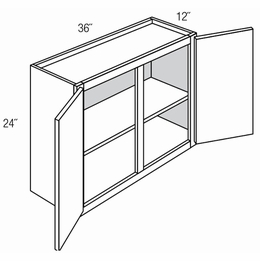 Essex Driftwood W3624: Wall Bridge Cabinet: RTA Kitchen Cabinets