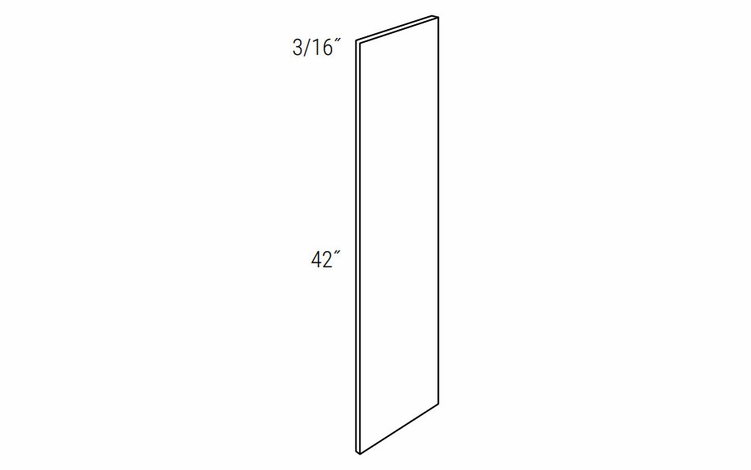 Essex Driftwood W42SKIN: Wall Skin: RTA Kitchen Cabinets