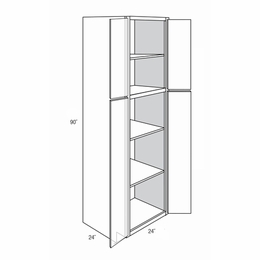 Essex Driftwood WP2490B: Tall Pantry Cabinet: RTA Kitchen Cabinets