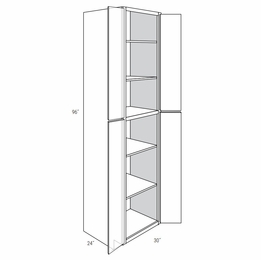 Essex Driftwood WP3096B: Tall Pantry Cabinet: RTA Kitchen Cabinets