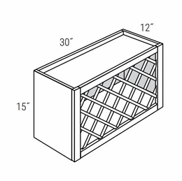 Essex Driftwood WR3015: Wine Rack: RTA Kitchen Cabinets