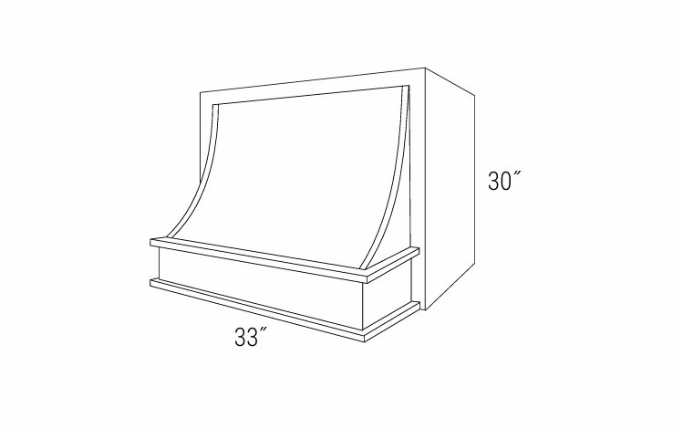 Essex Driftwood ZE3330: Z200 Hood: RTA Kitchen Cabinets
