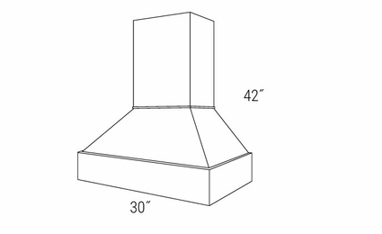 Essex Driftwood ZO3042: Z300 Hood: RTA Kitchen Cabinets