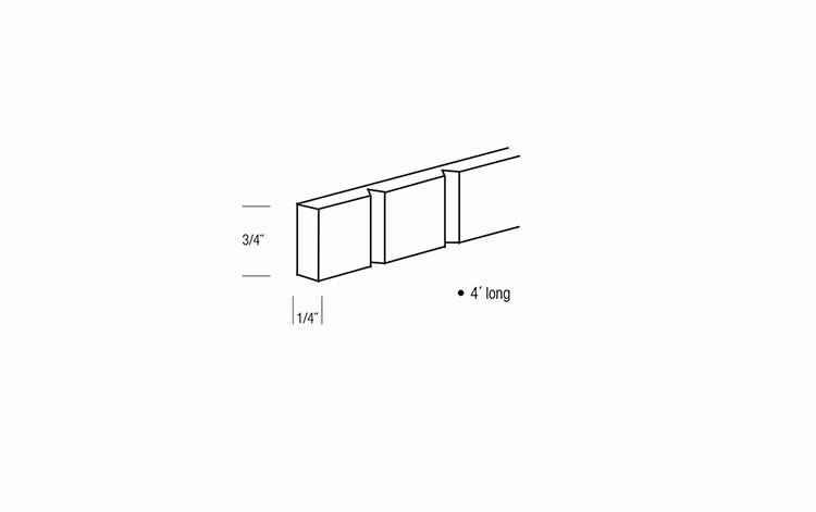 Essex Truffle DM4: Dentil Molding: RTA Kitchen Cabinets