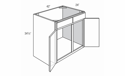 Essex Truffle SB42: Sink Base Cabinet: RTA Kitchen Cabinets