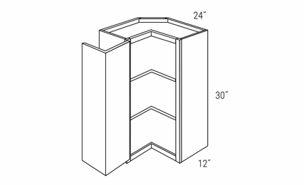 Essex Truffle SCW2430: Wall Square Corner Cabinet: RTA Kitchen Cabinets