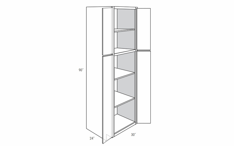 Essex Truffle WP3090B: Tall Pantry Cabinet: RTA Kitchen Cabinets