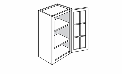 Essex Wall Cabinets With Glass Doors