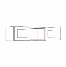 Fashion Ocean 2418: Double Door Wall Cabinet: Assembled Kitchen Cabinets