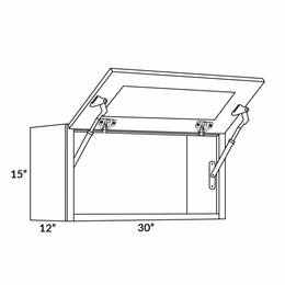 Fashion Ocean 3015-HD: Wall Cabinet With Horizontal Doors: Assembled Kitchen Cabinets