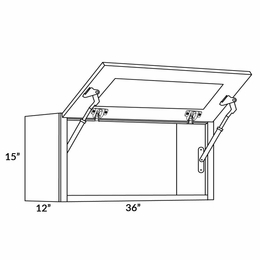 Fashion Ocean 3615-HD: Wall Cabinet With Horizontal Doors: Assembled Kitchen Cabinets