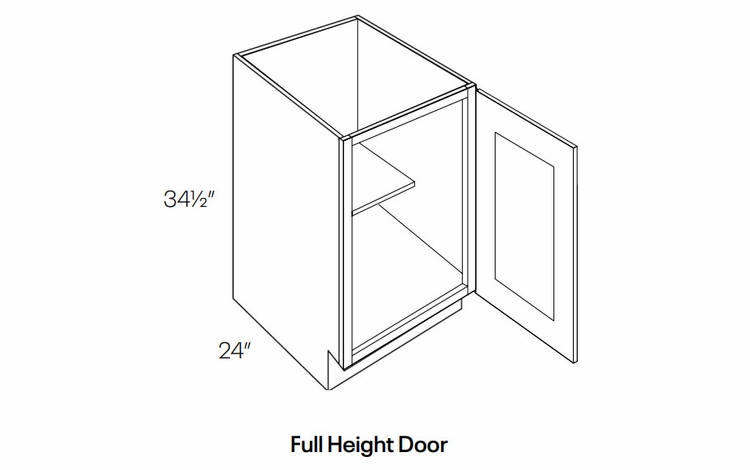 Fashion Ocean B9-FH: Full Height Base Cabinet: Assembled Kitchen Cabinets