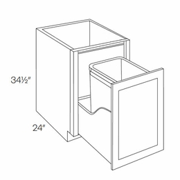 Fashion Ocean BWBK15-FH: Full Height Wastebasket Base Cabinet: Assembled Kitchen Cabinets