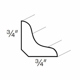 Fashion Ocean ICM: Inside Corner Molding: Assembled Kitchen Cabinets