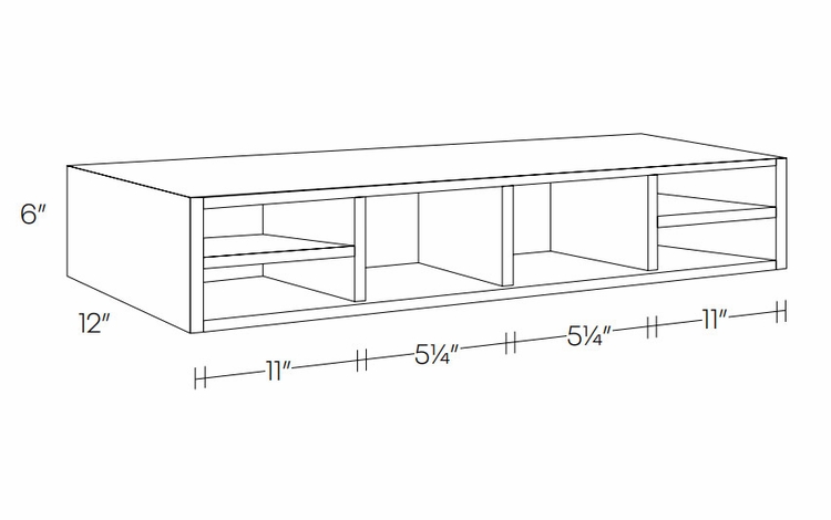 Fashion Ocean OC36: Organizer Cubby: Assembled Kitchen Cabinets
