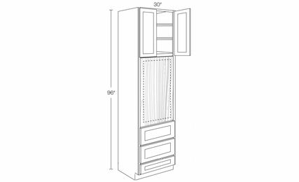 Fashion Ocean OV3096: Oven Cabinet: Assembled Kitchen Cabinets