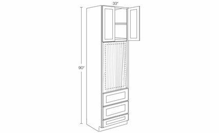 Fashion Ocean OV3390: Oven Cabinet: Assembled Kitchen Cabinets