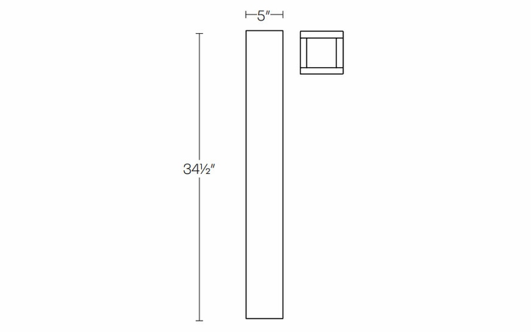 Fashion Ocean POST5-C: 5" Column Post: Assembled Kitchen Cabinets