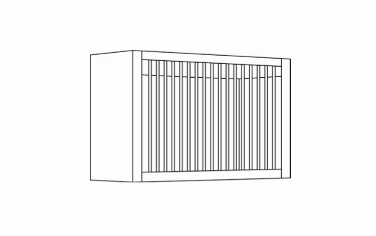 Fashion Ocean PR3018: Plate Rack Wall Cabinet: Assembled Kitchen Cabinets