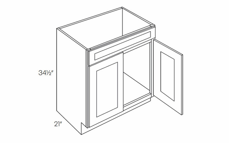 Fashion Ocean V36: Vanity Base Cabinet: Assembled Kitchen Cabinets