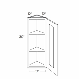 Fashion Ocean WEC1230: Wall End Cabinet: Assembled Kitchen Cabinets