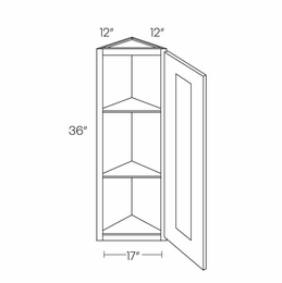Fashion Ocean WEC1236: Wall End Cabinet: Assembled Kitchen Cabinets