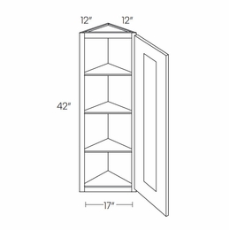 Fashion Ocean WEC1242: Wall End Cabinet: Assembled Kitchen Cabinets