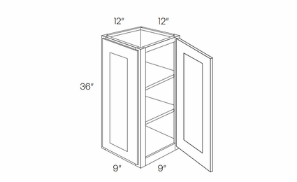 Fashion Ocean WECD1236: Double Door Wall End Cabinet: Assembled Kitchen Cabinets