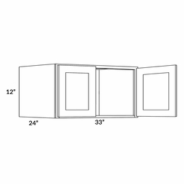 Fashion White 3312X24: 24" Deep Wall Cabinet: Assembled Kitchen Cabinets