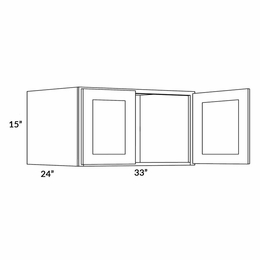 Fashion White 3315X24: 24" Deep Wall Cabinet: Assembled Kitchen Cabinets