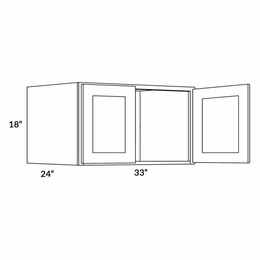 Fashion White 3318X24: 24" Deep Wall Cabinet: Assembled Kitchen Cabinets
