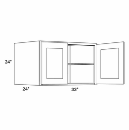 Fashion White 3324X24: 24" Deep Wall Cabinet: Assembled Kitchen Cabinets