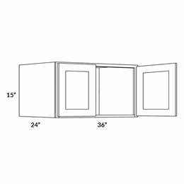 Fashion White 3615X24: 24" Deep Wall Cabinet: Assembled Kitchen Cabinets
