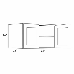 Fashion White 3624X24: 24" Deep Wall Cabinet: Assembled Kitchen Cabinets
