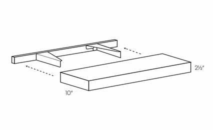 Fashion White F-SHELF-30: Floating Shelf: Assembled Kitchen Cabinets